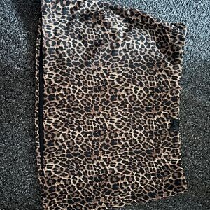 Edikted Brown Leopard Pattern Skirt